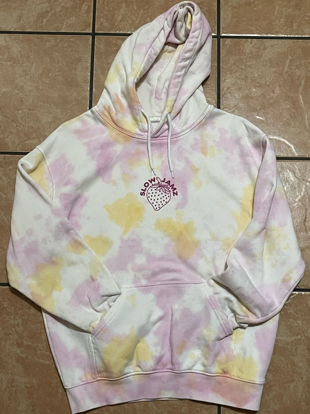 Send offer to me Pastel Tie-Dye Hoodie Sweatshirt - Pink & Yellow